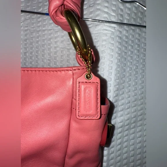 Coach Parker Resort Mini Pouch In Pink Smooth Leather - Picture 2 of 11